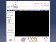 Tablet Screenshot of hanronjewellery.com